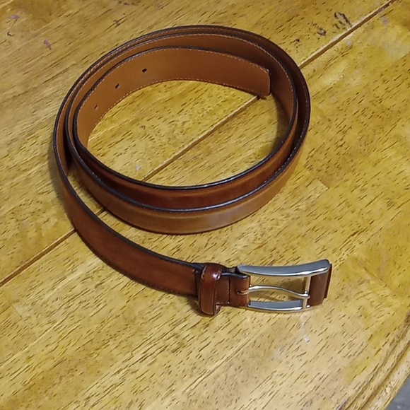Magnanni Spanish Men's Tan Leather Belt - Picture 8 of 16